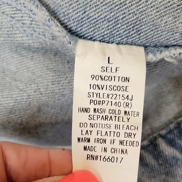 Forever 21 Blue Jean Jacket with Silver Fringe - Picture 14 of 14